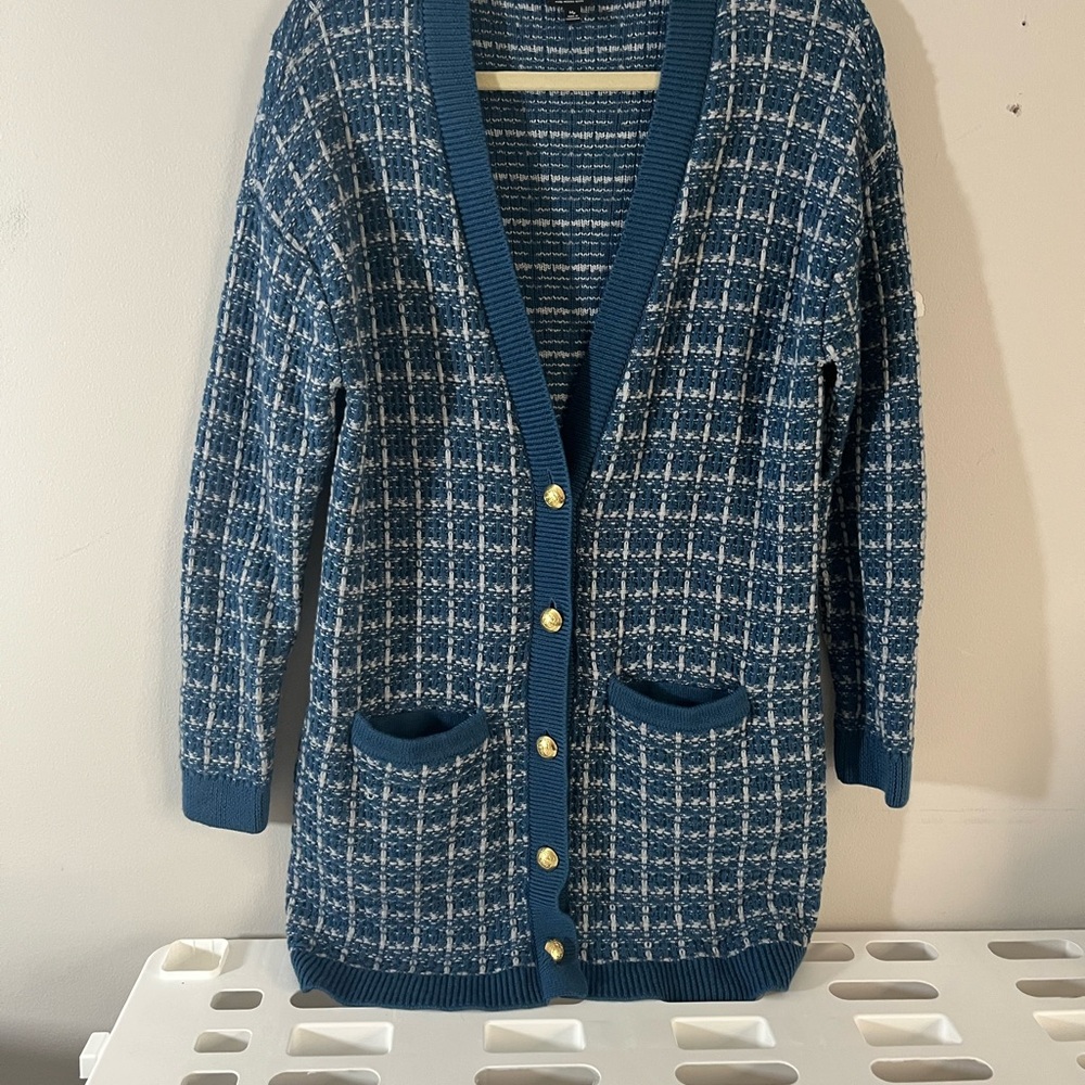 talbots Plaid Women's Sweater dark acadamia MP
